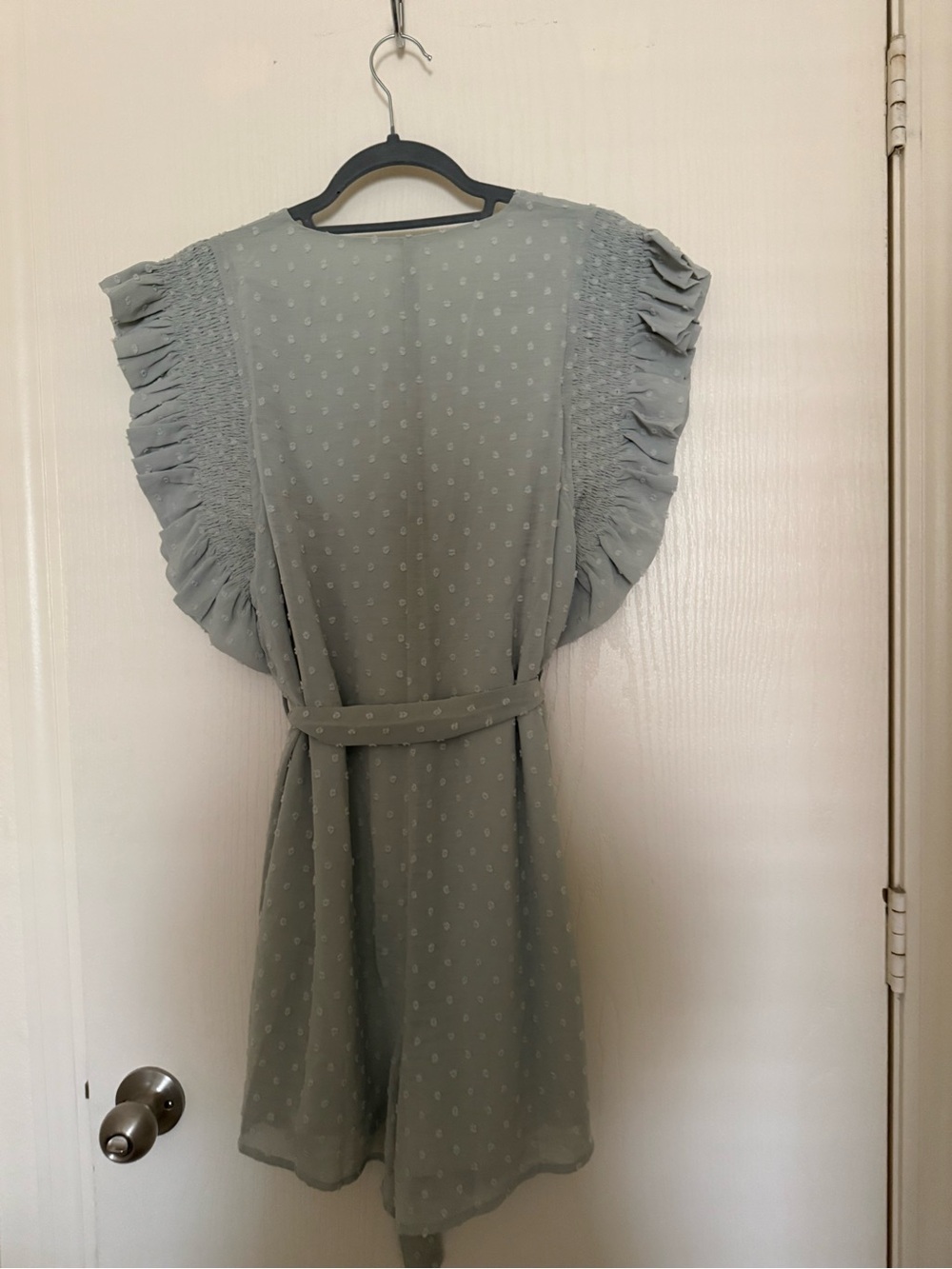 Free the Roses Light Green Ruffled Romper - Picture 8 of 8
